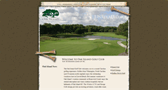 Desktop Screenshot of oakislandgolf.com