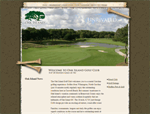 Tablet Screenshot of oakislandgolf.com